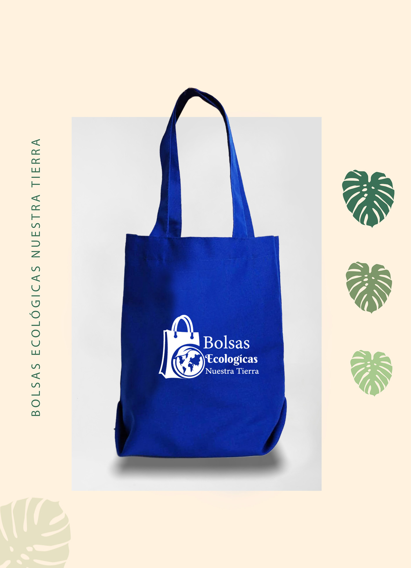 Bolsa ecológica con base y fuelle resistente